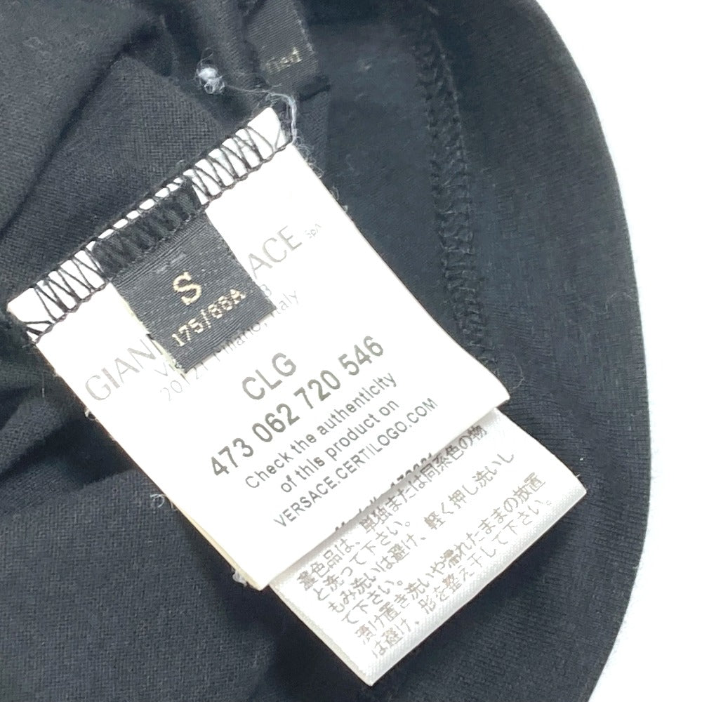 VERSACE ロゴ アパレル トップス 半袖Ｔシャツ コットン メンズ ブラック