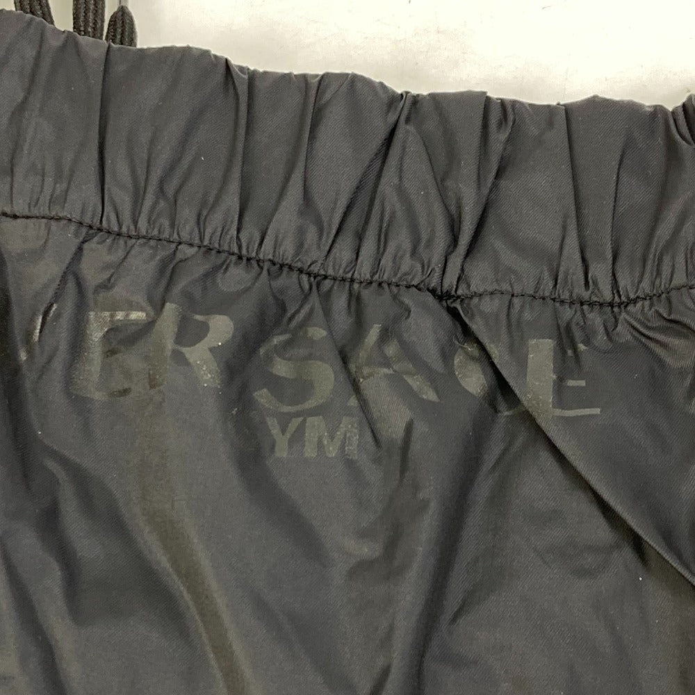 VERSACE Men's Black Nylon Shorts with Logo GYM Swim Trunks and Surf Shorts