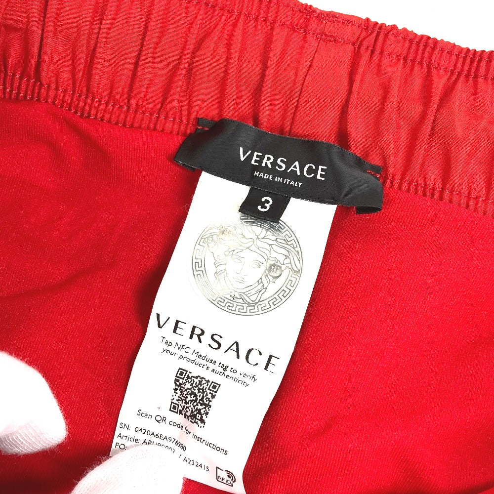 VERSACE アパレル ボトムス バックロゴプリント スイムウエア ハーフパンツ ショートパンツ 水着 ナイロン メンズ