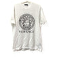 VERSACE メデューサ ロゴ アパレル 半袖 トップス バイカラー 半袖Ｔシャツ コットン メンズ ホワイト - brandshop-reference