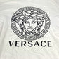 VERSACE メデューサ ロゴ アパレル 半袖 トップス バイカラー 半袖Ｔシャツ コットン メンズ ホワイト - brandshop-reference