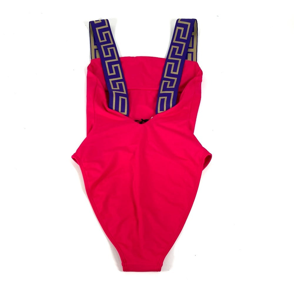 VERSACE ロゴ スイムウエア スィムウエア グレカ 水着 ナイロン レディース ピンク - brandshop-reference