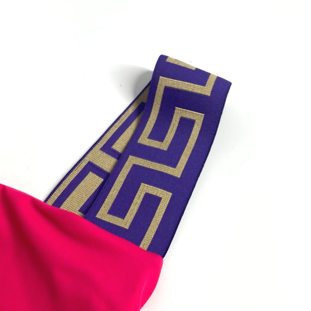VERSACE ロゴ スイムウエア スィムウエア グレカ 水着 ナイロン レディース ピンク - brandshop-reference
