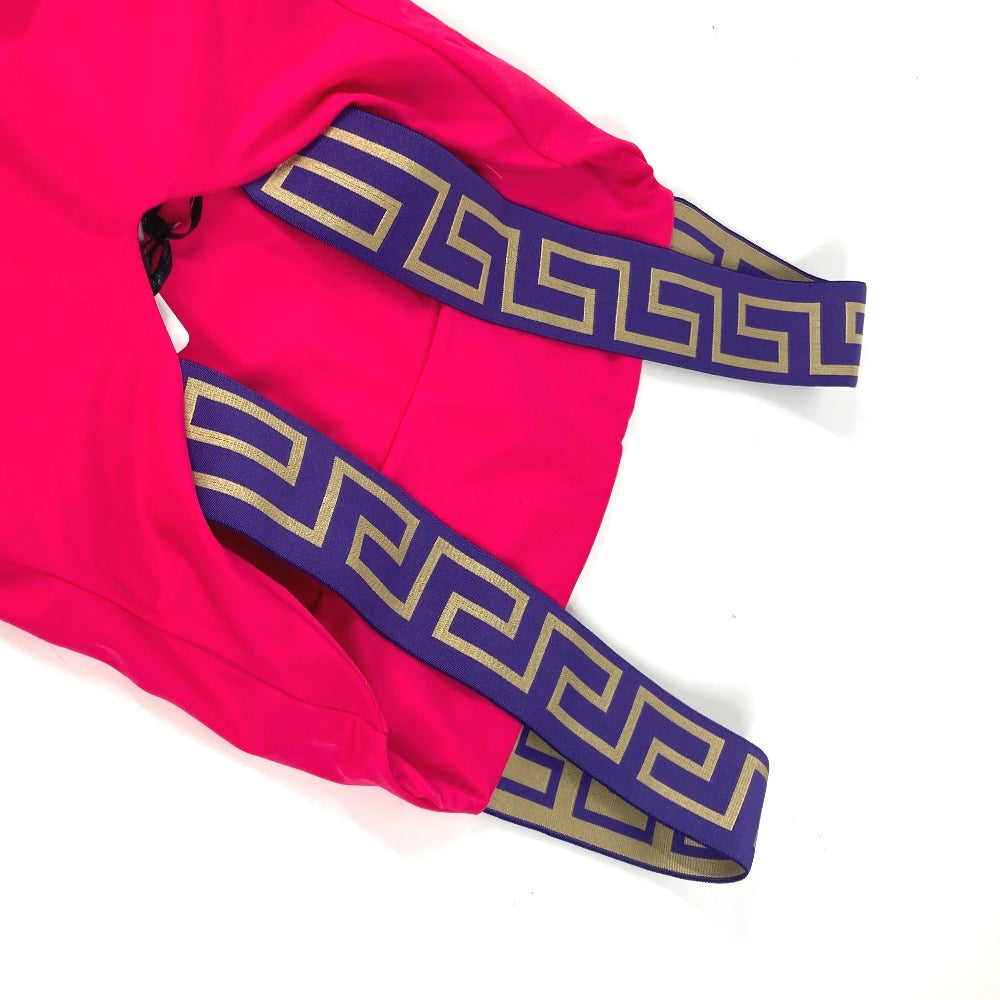 VERSACE ロゴ スイムウエア スィムウエア グレカ 水着 ナイロン レディース ピンク - brandshop-reference