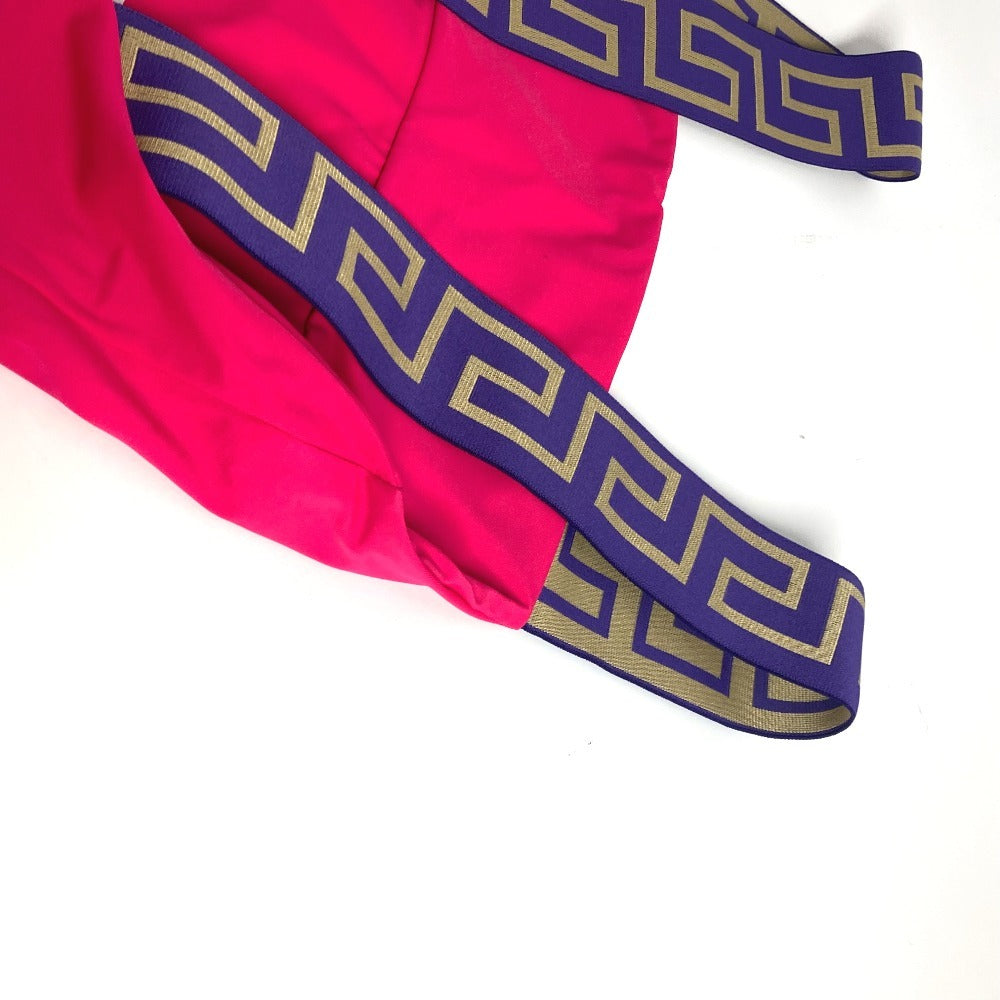 VERSACE ロゴ スイムウエア スィムウエア グレカ 水着 ナイロン レディース ピンク - brandshop-reference