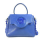 VERSACE メデューサ ロゴ 2WAY チェーン ショルダーバッグ 肩掛け ハンドバッグ レザー レディース ブルー - brandshop-reference