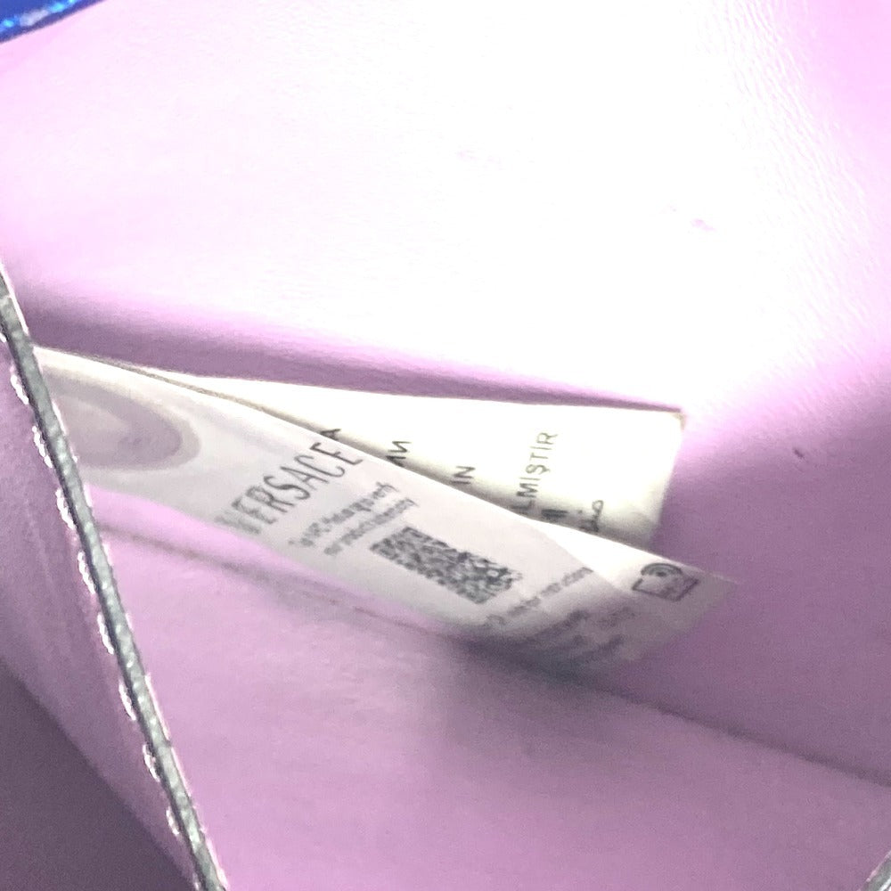 VERSACE メデューサ ロゴ 2WAY チェーン ショルダーバッグ 肩掛け ハンドバッグ レザー レディース ブルー - brandshop-reference