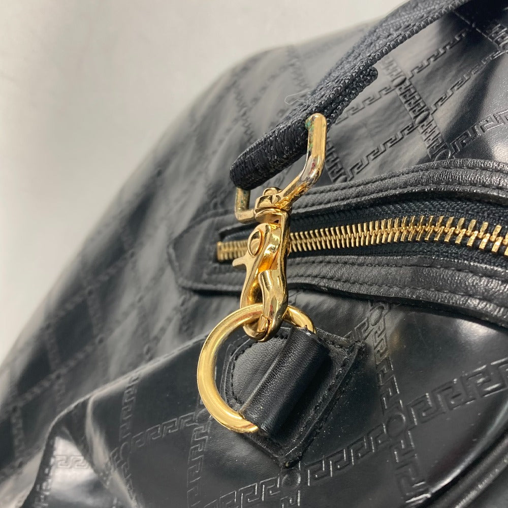 VERSACE 斜め掛け トラベルバッグ 旅行バッグ サンバースト カバン 2WAY ボストンバッグ レザー レディース |  brandshop-reference