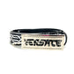 VERSACE ロゴ バイカラー ベルト レザー メンズ ブラック - brandshop-reference