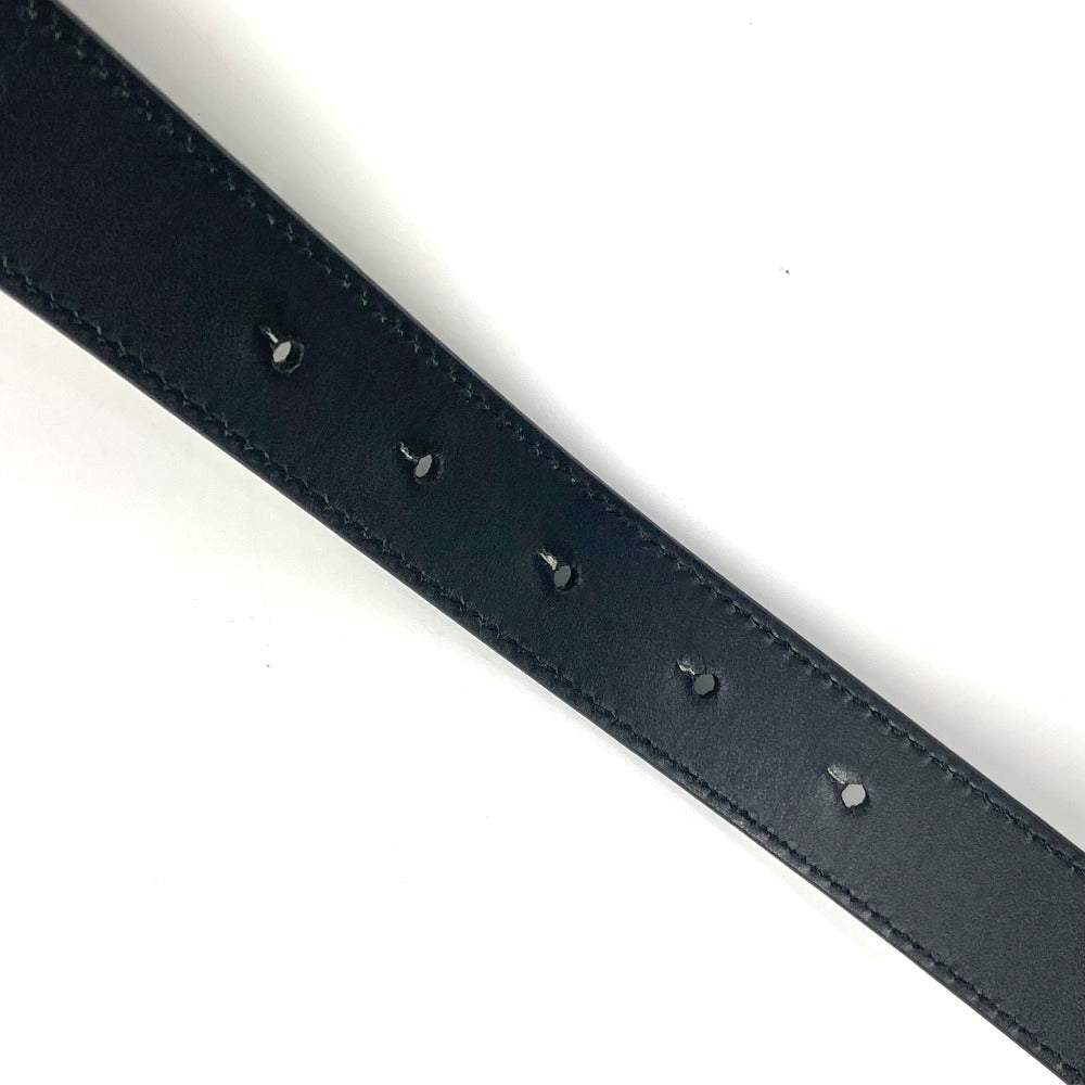 VERSACE ロゴ バイカラー ベルト レザー メンズ ブラック - brandshop-reference