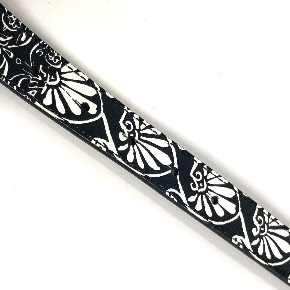 VERSACE ロゴ バイカラー ベルト レザー メンズ ブラック - brandshop-reference