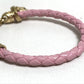 VERSACE Medusa Leather Bracelet for Women, Pink