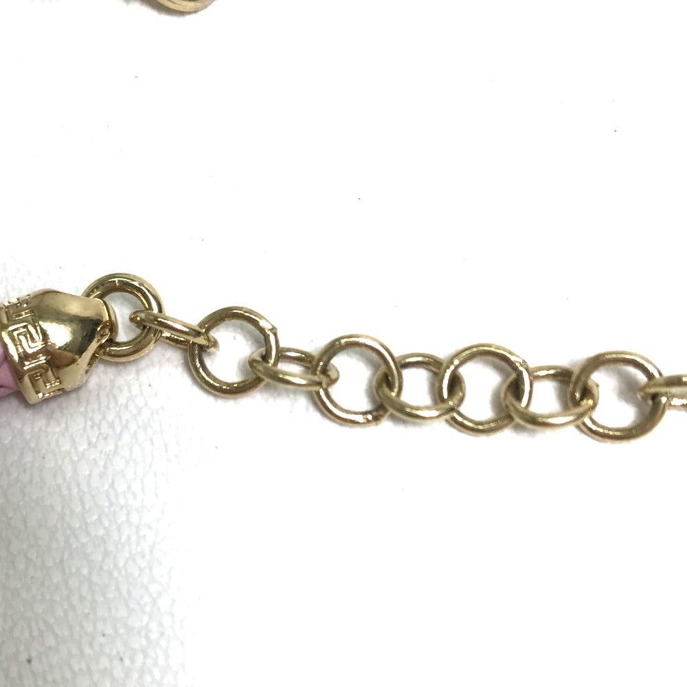 VERSACE Medusa Leather Bracelet for Women, Pink