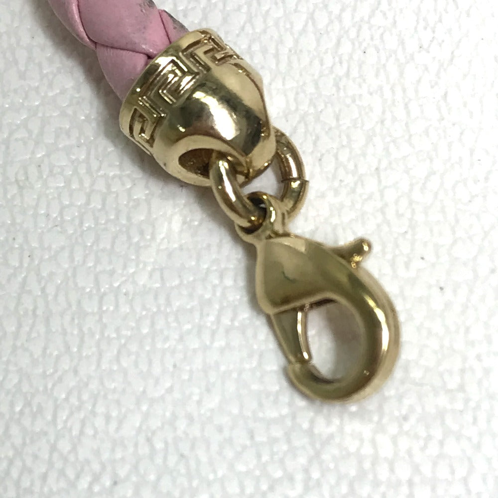 VERSACE Medusa Leather Bracelet for Women, Pink