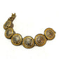 Gianni Versace Medusa Rhinestone Bracelet GP Women's Gold