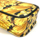 VERSACE Vintage Leopard Print Pochette Bag with Chain Phone Case and Shoulder Bag in PVC/Leather, Yellow, for Women