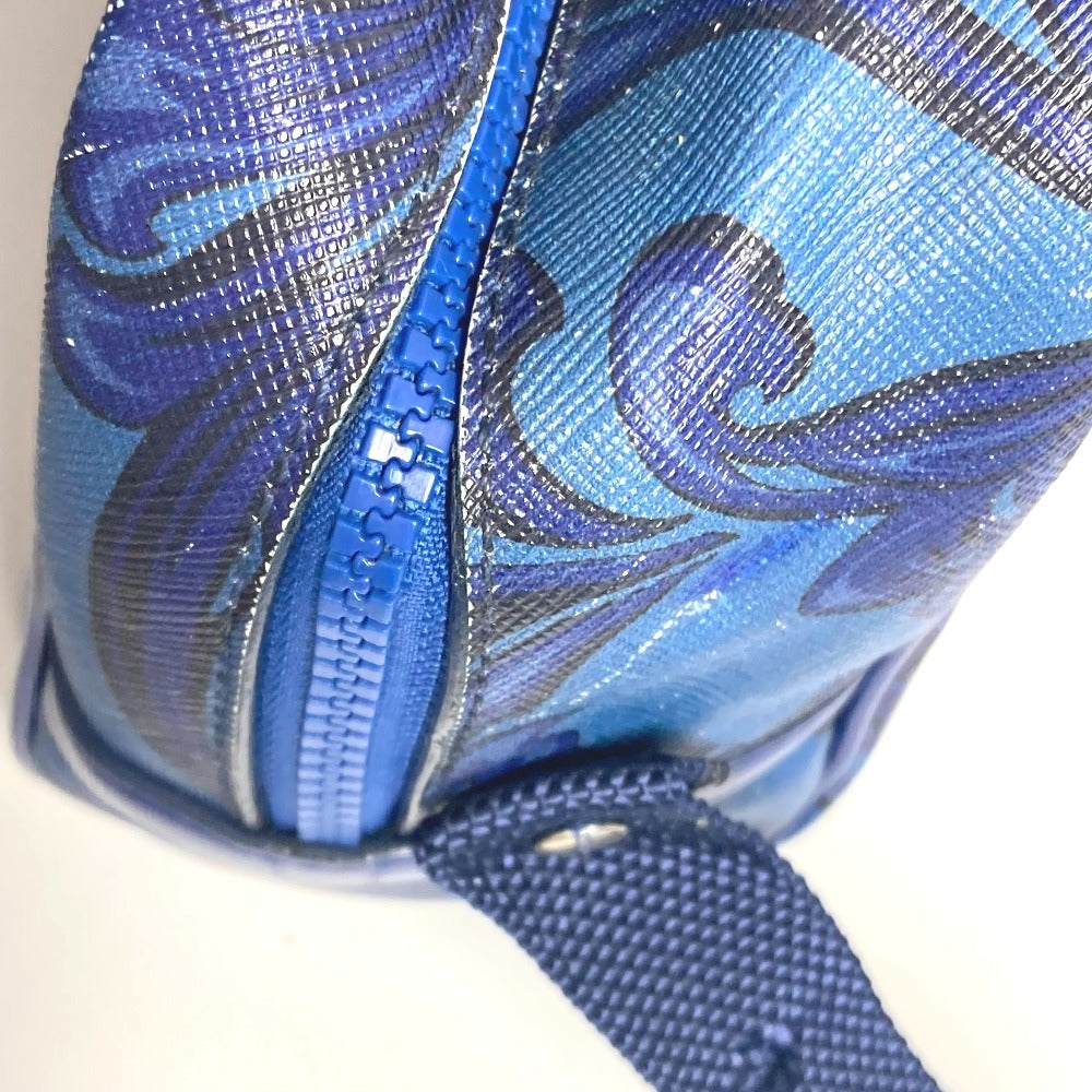 VERSACE メデューサ 斜め掛け カバン ポシェット ショルダーバッグ レザー ユニセックス ブルー - brandshop-reference