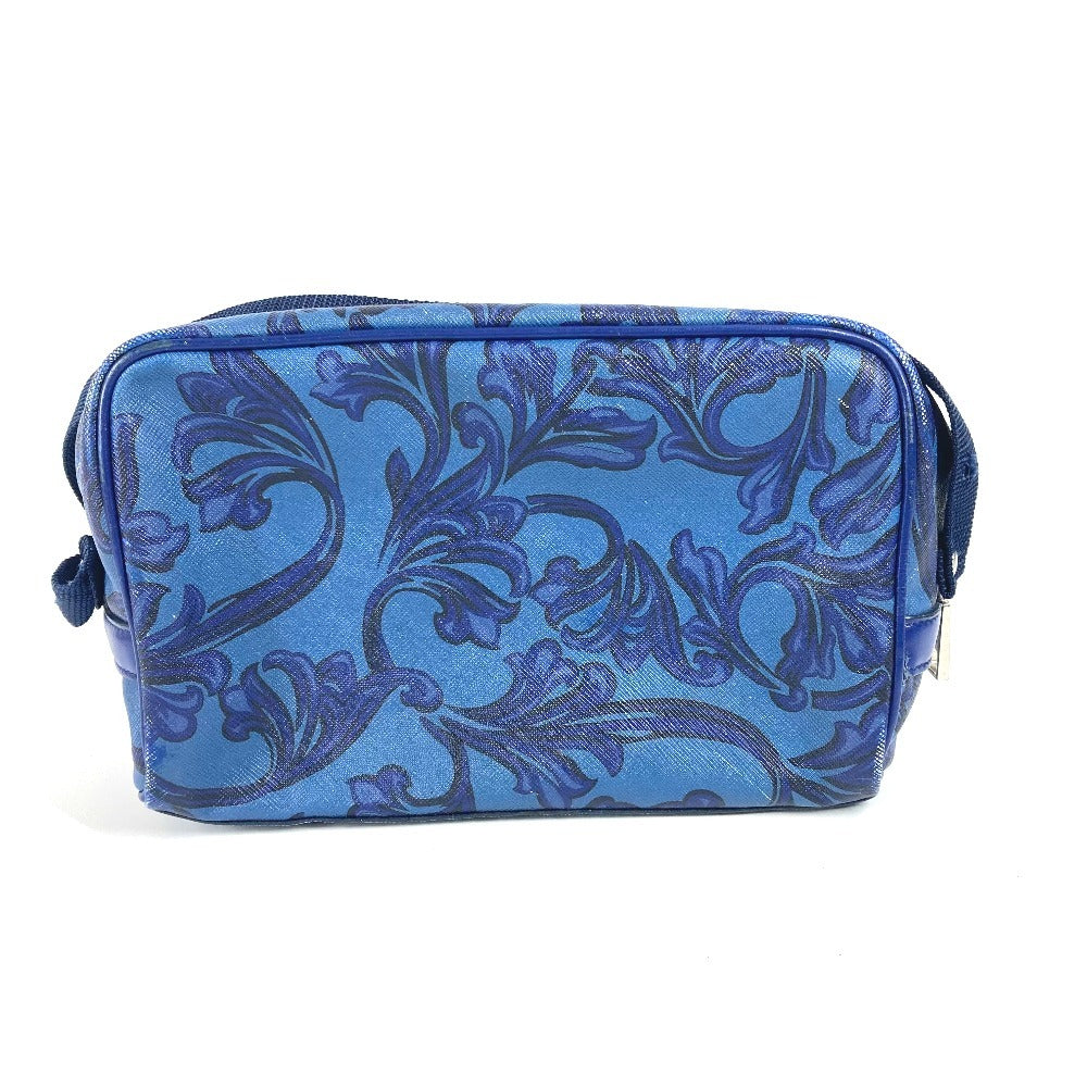 VERSACE メデューサ 斜め掛け カバン ポシェット ショルダーバッグ レザー ユニセックス ブルー - brandshop-reference