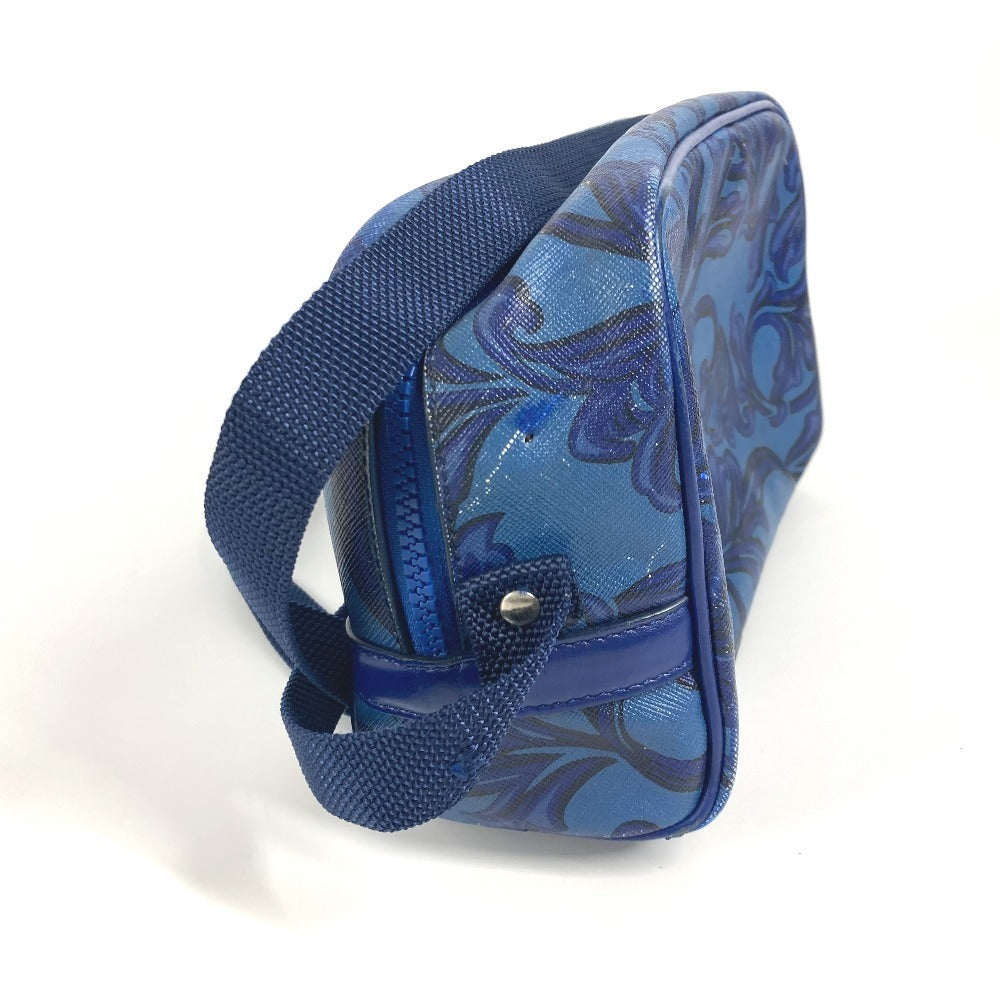 VERSACE メデューサ 斜め掛け カバン ポシェット ショルダーバッグ レザー ユニセックス ブルー - brandshop-reference