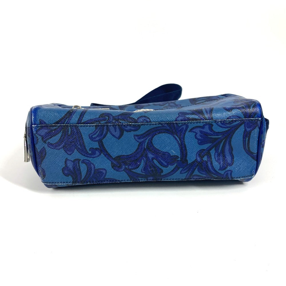 VERSACE メデューサ 斜め掛け カバン ポシェット ショルダーバッグ レザー ユニセックス ブルー - brandshop-reference