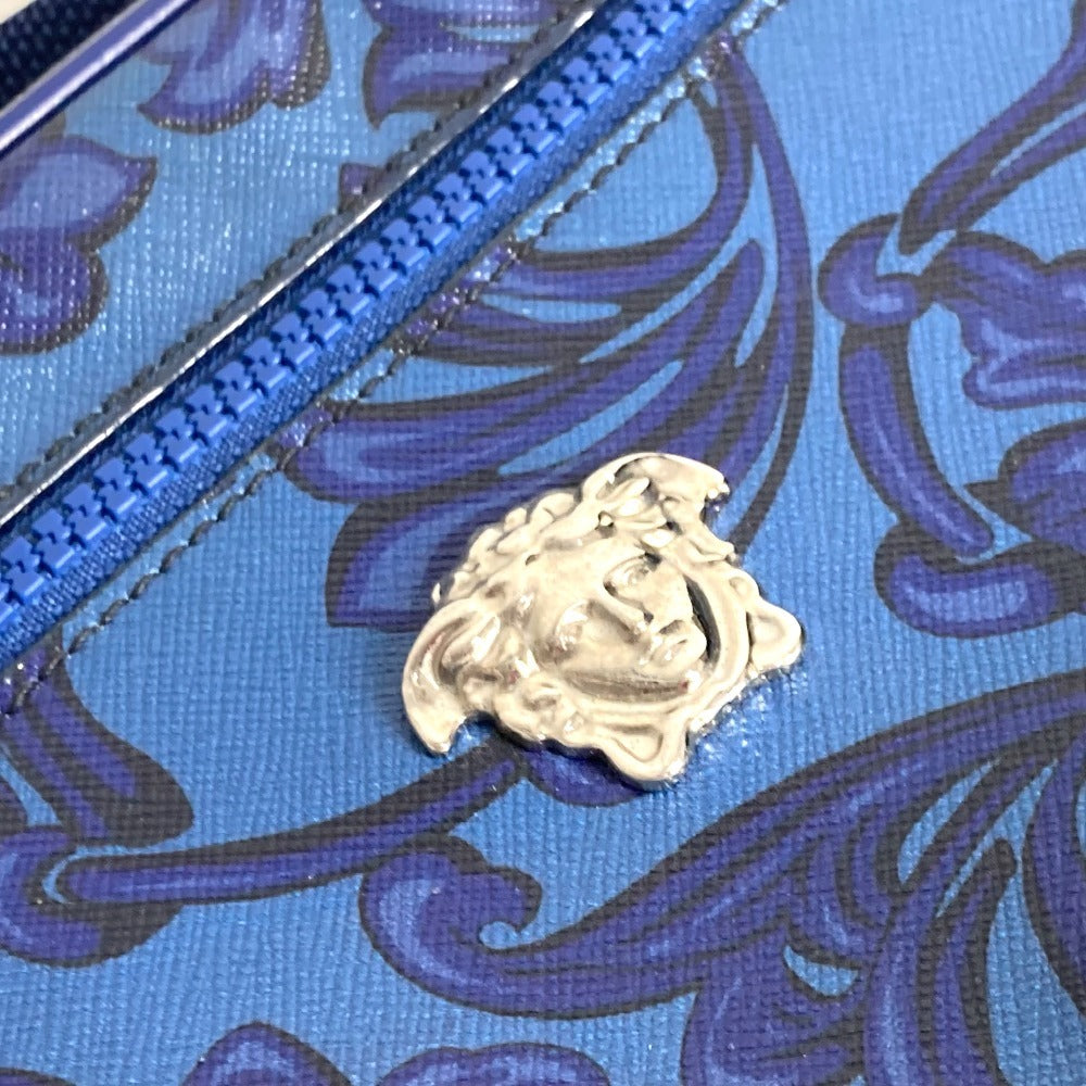 VERSACE メデューサ 斜め掛け カバン ポシェット ショルダーバッグ レザー ユニセックス ブルー - brandshop-reference