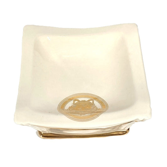 VERSACE Ahura Ahura medusa logo Ashtray ashtray Pottery BeigeBased/Gold Used