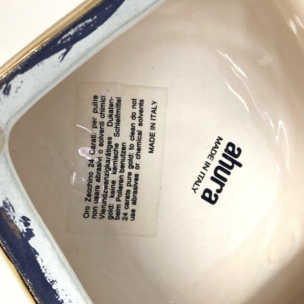 VERSACE Ahura Ahura medusa logo Ashtray ashtray Pottery BeigeBased/Gold Used