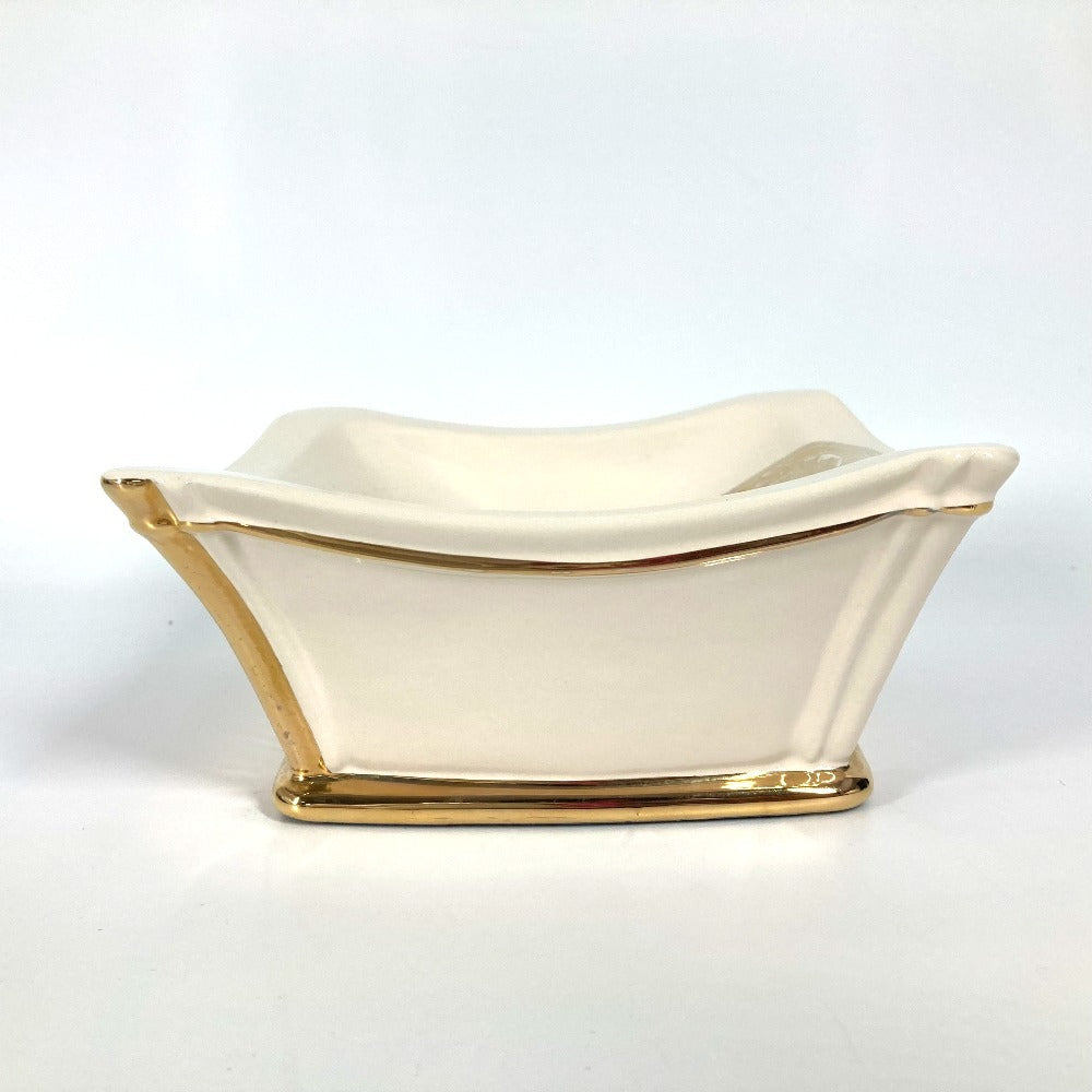 VERSACE Ahura Ahura medusa logo Ashtray ashtray Pottery BeigeBased/Gold Used