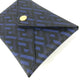 VERSACE Greca Clutch Bag, Leather, Pouch, Women's, Blue