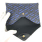 VERSACE Greca Clutch Bag, Leather, Pouch, Women's, Blue