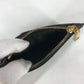 VERSACE Medusa Fragment Case Leather Coin Purse, Men's, Black