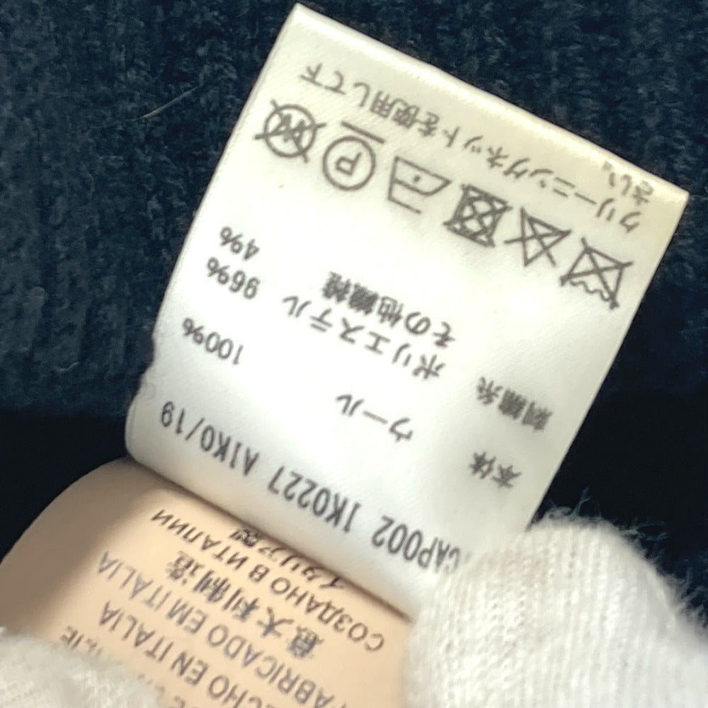 VERSACE ロゴ レインボー ビーニー 帽子 ニット帽 ニットキャップ ニット帽 ウール レディース ブラック - brandshop-reference