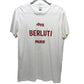 Berluti ロゴ 日本限定 トップス アパレル バイカラー 半袖 Tシャツ 半袖Ｔシャツ コットン レディース ホワイト