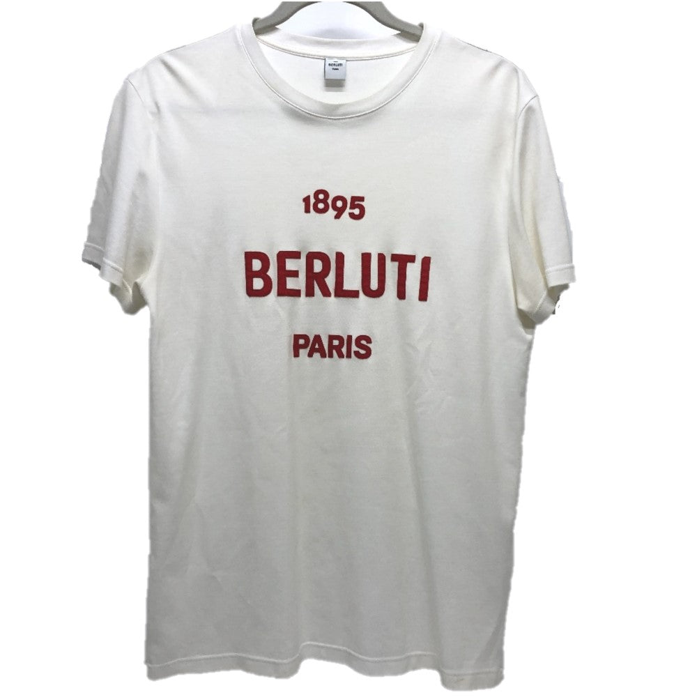 Berluti ロゴ 日本限定 トップス アパレル バイカラー 半袖 Tシャツ 半袖Ｔシャツ コットン レディース ホワイト