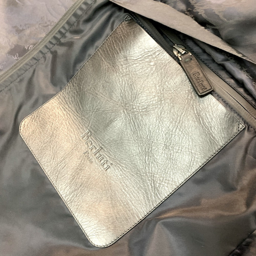 Berluti トップス カリグラフィ ジップアップ パーカー ナイロン メンズ ネイビー