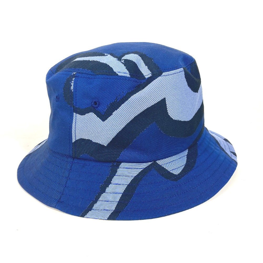 Berluti パターンデザイン ハット帽 帽子 バケットハット ボブハット ハット コットン メンズ ブルー - brandshop-reference