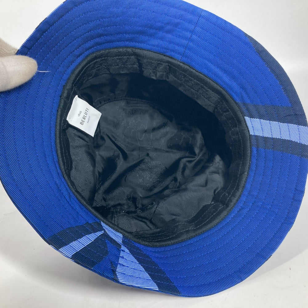 Berluti パターンデザイン ハット帽 帽子 バケットハット ボブハット ハット コットン メンズ ブルー - brandshop-reference