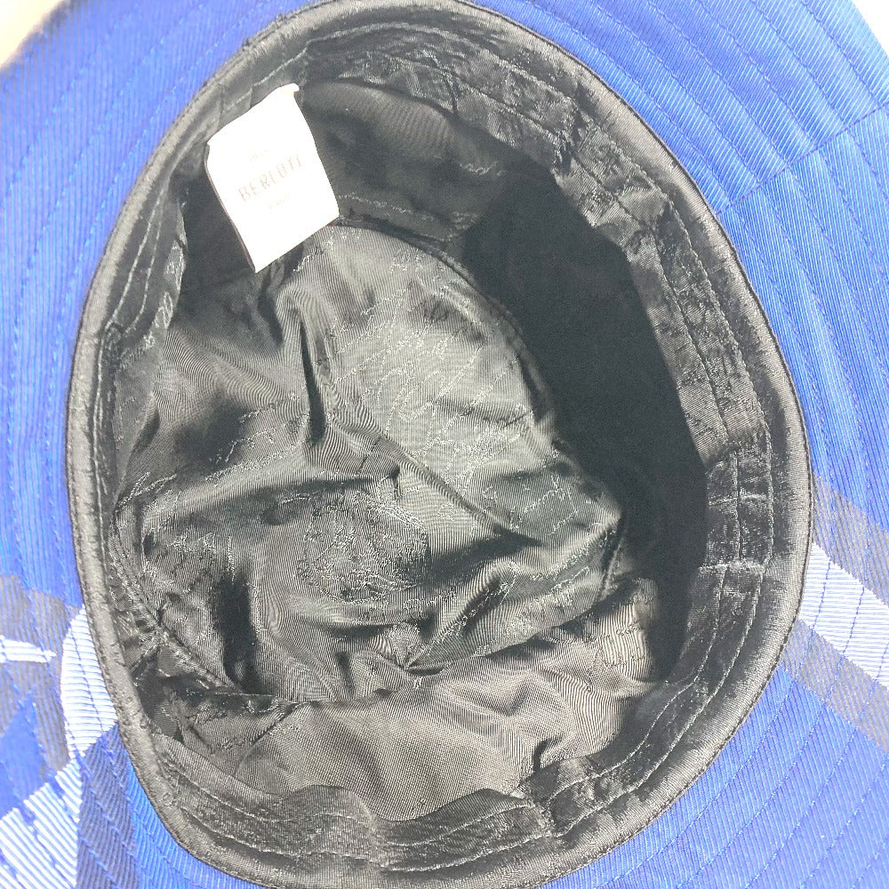 Berluti パターンデザイン ハット帽 帽子 バケットハット ボブハット ハット コットン メンズ ブルー - brandshop-reference