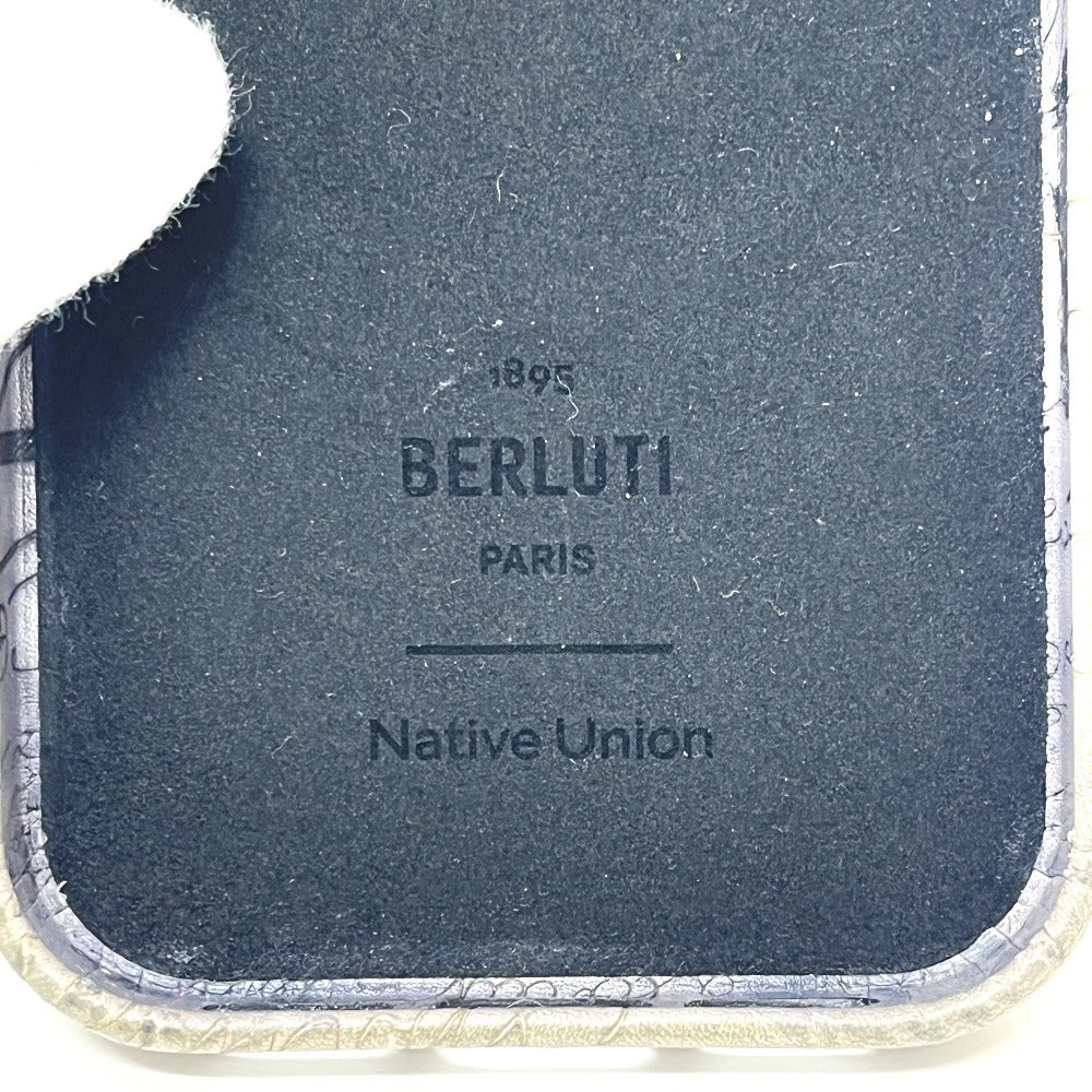 Berluti Berluti iPhone 16 Pro Phone Case Smartphone cover, phone case, mobile case iPhone case Leather gray Used