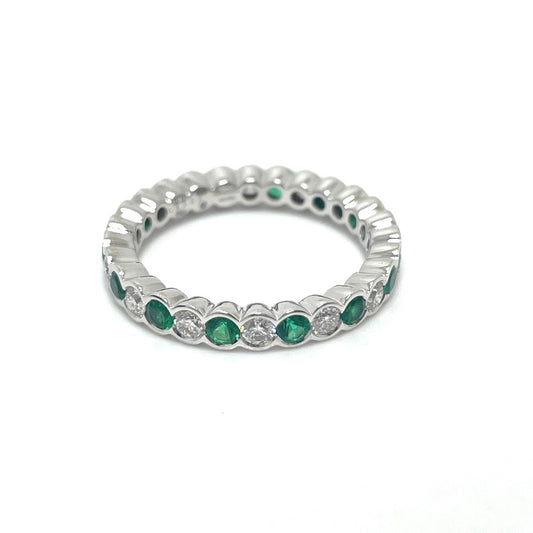 GRAFF ベゼルセット フルエタニティ 11号 アクセサリー リング・指輪 K18WG レディース ホワイトゴールド - brandshop-reference