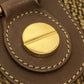 BORBONESE Bag Handbag Bowling Bag Quail Pattern Handbag Leather Women's Brown