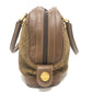 BORBONESE Bag Handbag Bowling Bag Quail Pattern Handbag Leather Women's Brown