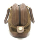 BORBONESE Bag Handbag Bowling Bag Quail Pattern Handbag Leather Women's Brown