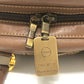 BORBONESE Bag Handbag Bowling Bag Quail Pattern Handbag Leather Women's Brown
