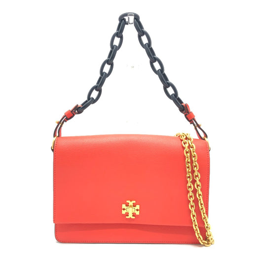 Tory Burch ロゴ チェーンバック ハンドバック カバン バック 斜め掛けバック 肩掛けバック ショルダーバッグ レザー レディース オレンジ - brandshop-reference