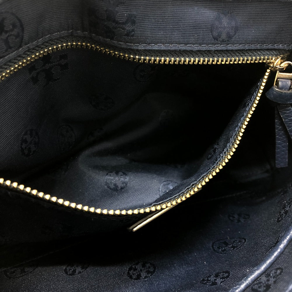 Tory Burch Logo Fringe Shoulder Bag Bag Back Shoulder Bag Shoulder Bag Leather Women's Blue