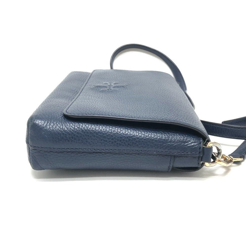 Tory Burch Logo Fringe Shoulder Bag Bag Back Shoulder Bag Shoulder Bag Leather Women's Blue