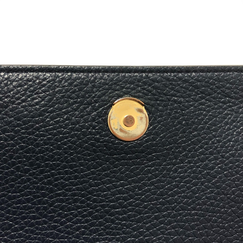 Tory Burch Logo Fringe Shoulder Bag Bag Back Shoulder Bag Shoulder Bag Leather Women's Blue