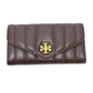Tory Burch 81820 KIRA CHEVRON キラ シェブロン 二つ折り ロングウォレット 長財布 レザー レディース ブラウン
