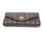 Tory Burch 81820 KIRA CHEVRON キラ シェブロン 二つ折り ロングウォレット 長財布 レザー レディース ブラウン